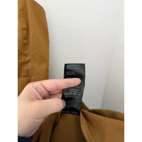 Maeve Women’s Drop‎ Waist Neutral Backless Romantic Mini Dress Sz L - Picture 6 of 9